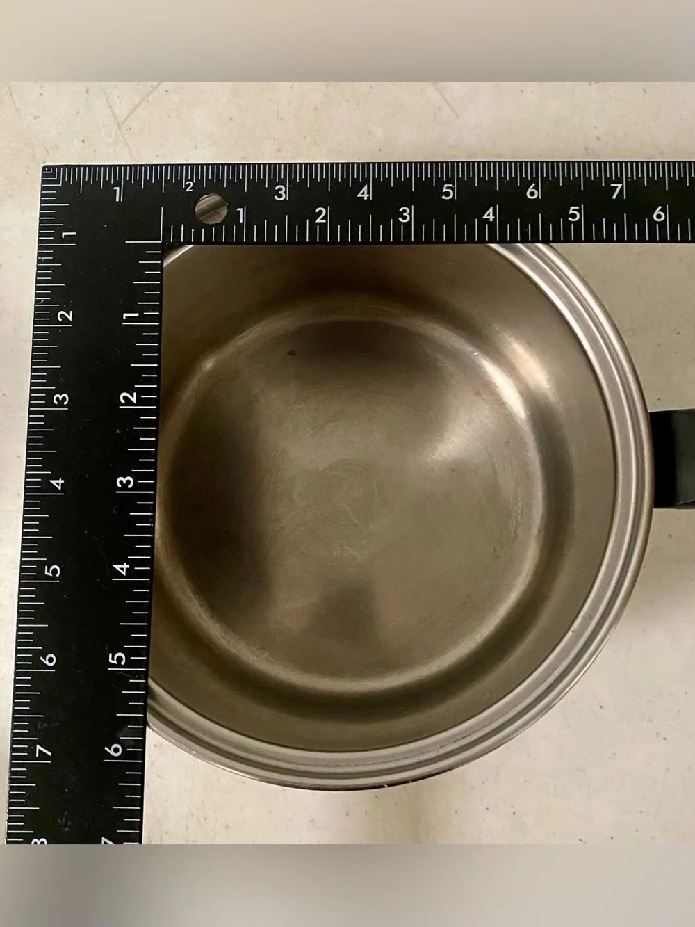 Vintage EKCO Saucepan w/ Lid Copper Botton Stainless Steel 2 Quart Made In USA